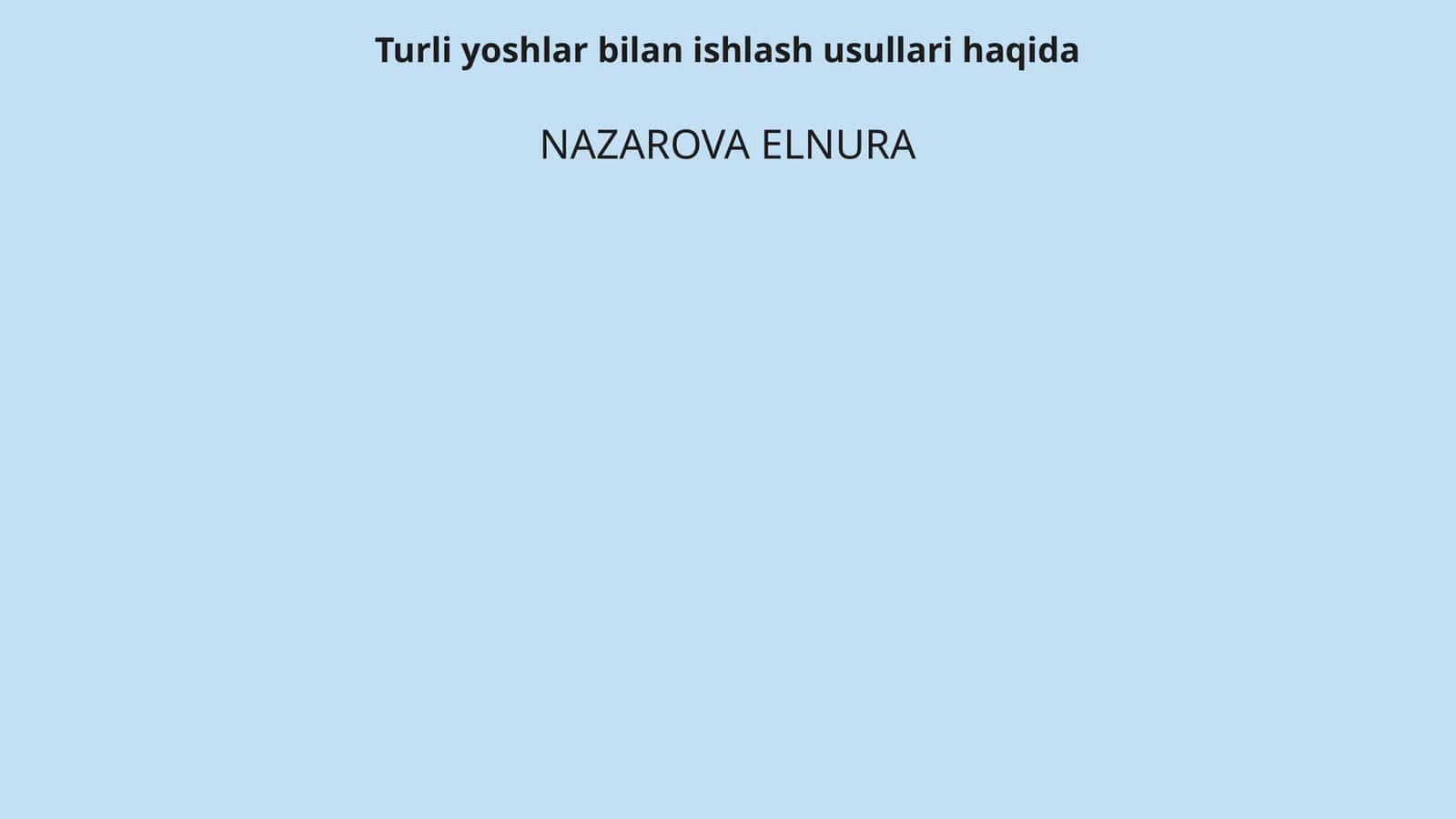 Yoshlar psixologiyasi