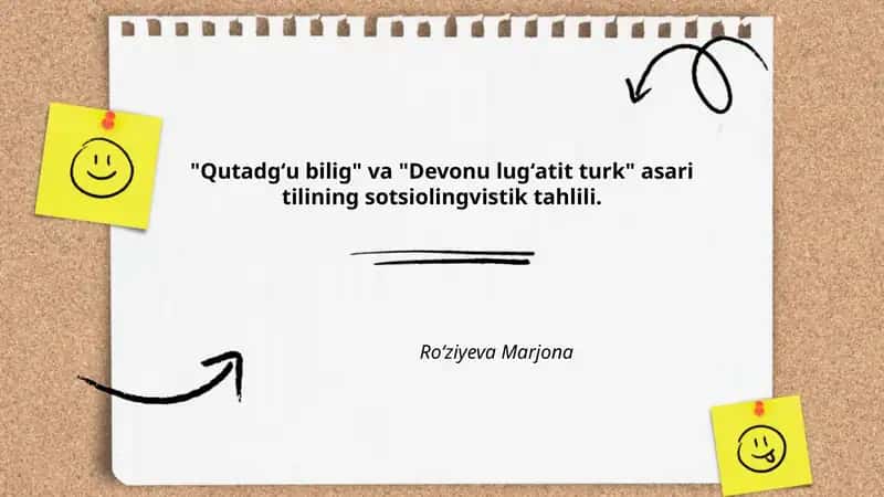 Qutadgʻu bilig va Devonu lugʻatit turk