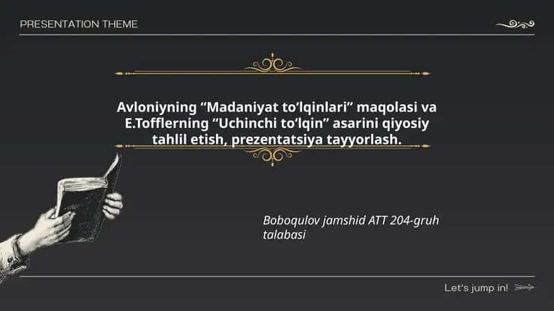Madaniyat to‘lqinlari, Uchinchi to‘lqin asarini qiyosiy tahlil