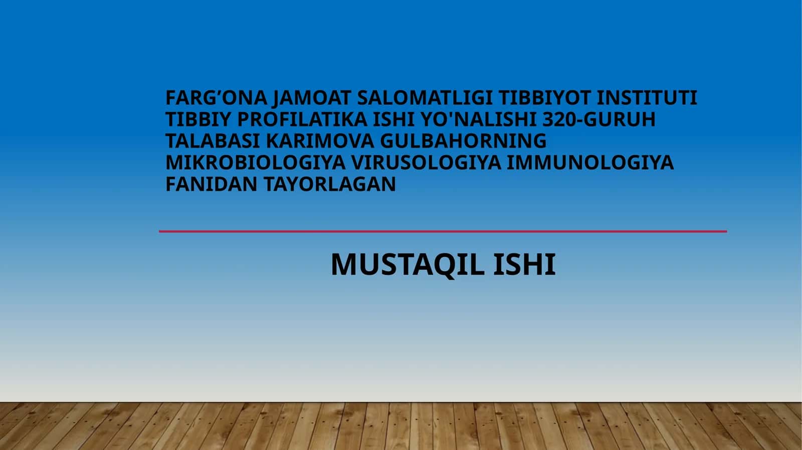 Tashqi muhitning mikrobiologiyaviy omillariga ta’sir