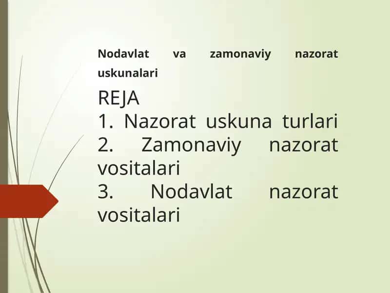 Zamonaviy nazorat uskunalari