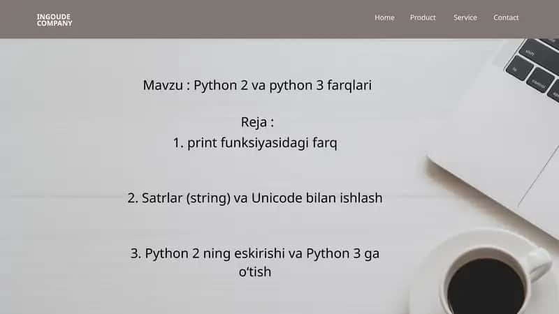 Python 2 va python 3 farqlari