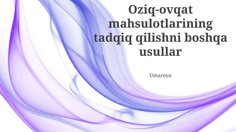 Sensor analiz usullari