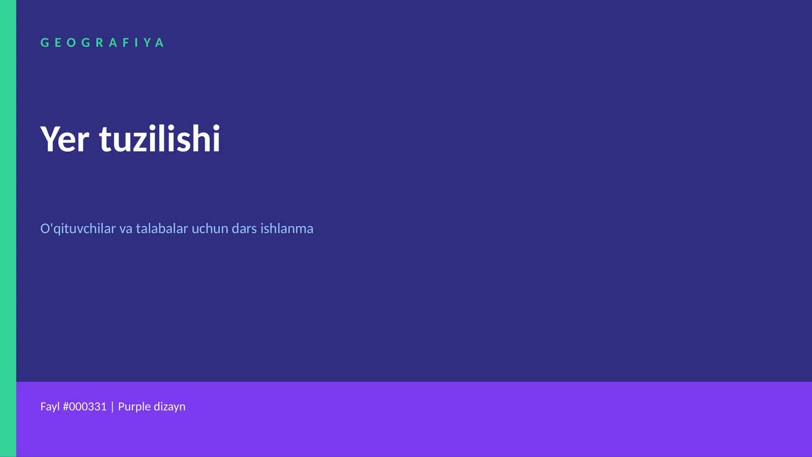 Yer tuzilishi