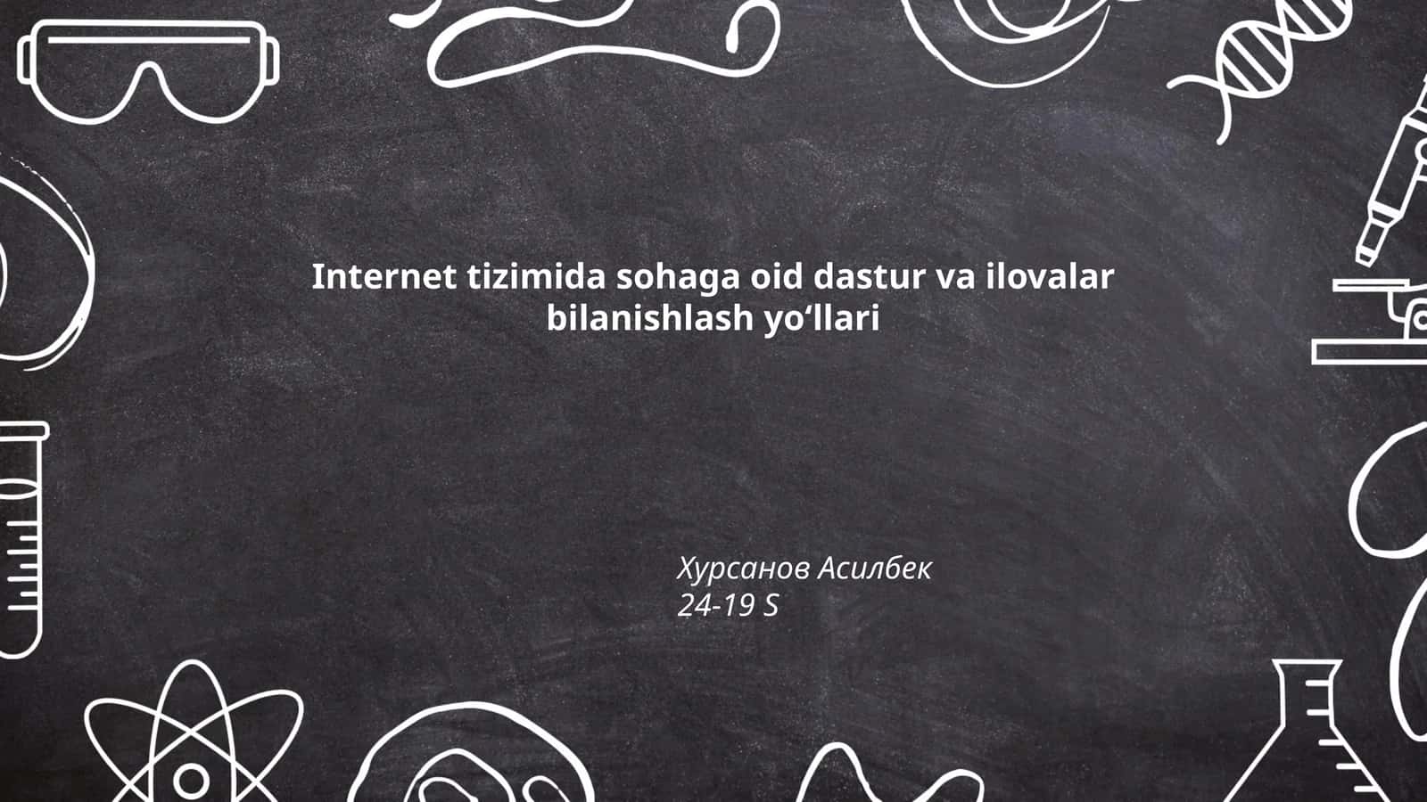 Veb texnologiyalari va dasturlash tillari
