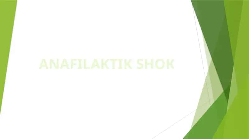 Anafilaktik Shok