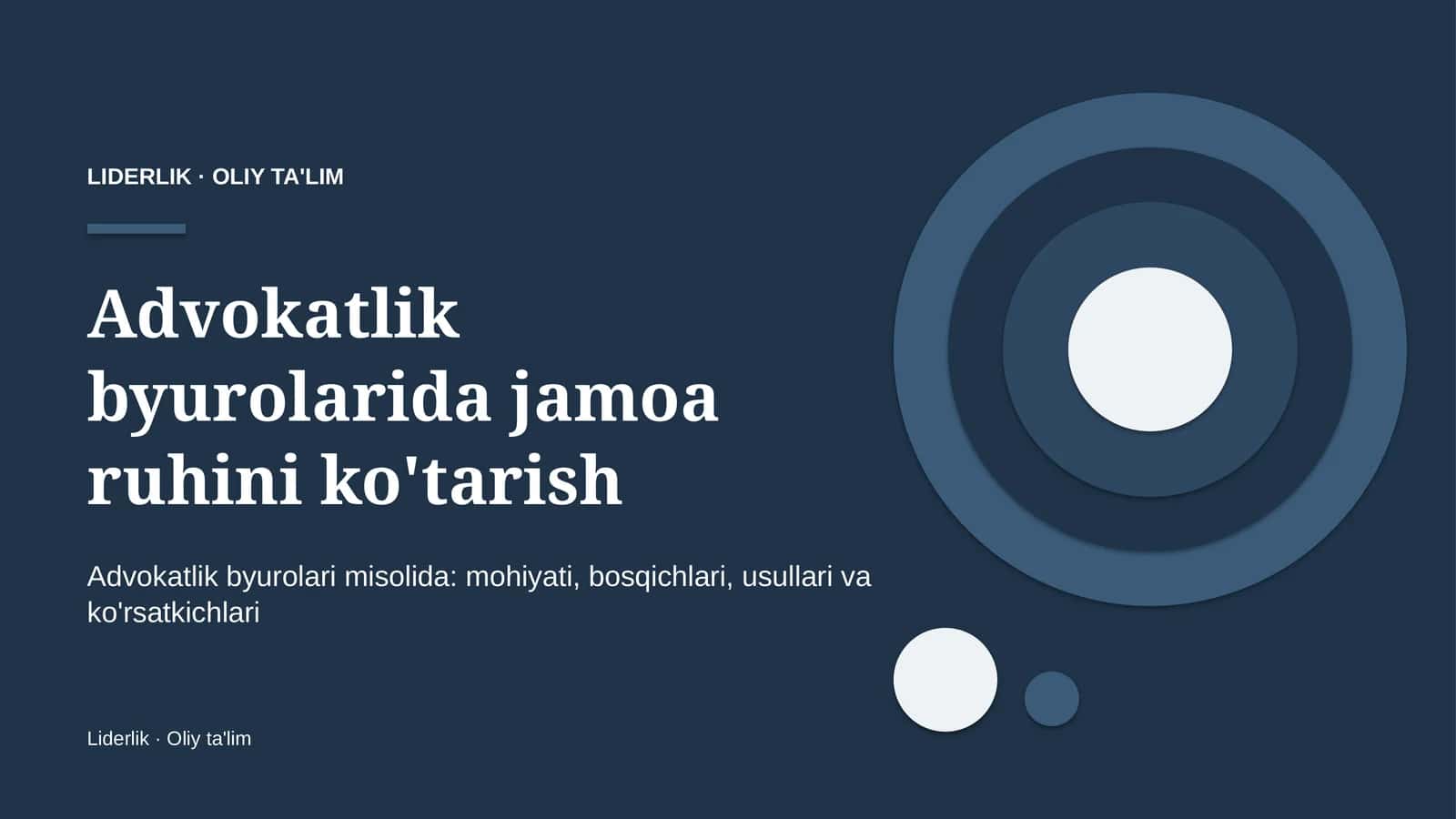 advokatlik byurolarida jamoa ruhini ko'tarish 1351