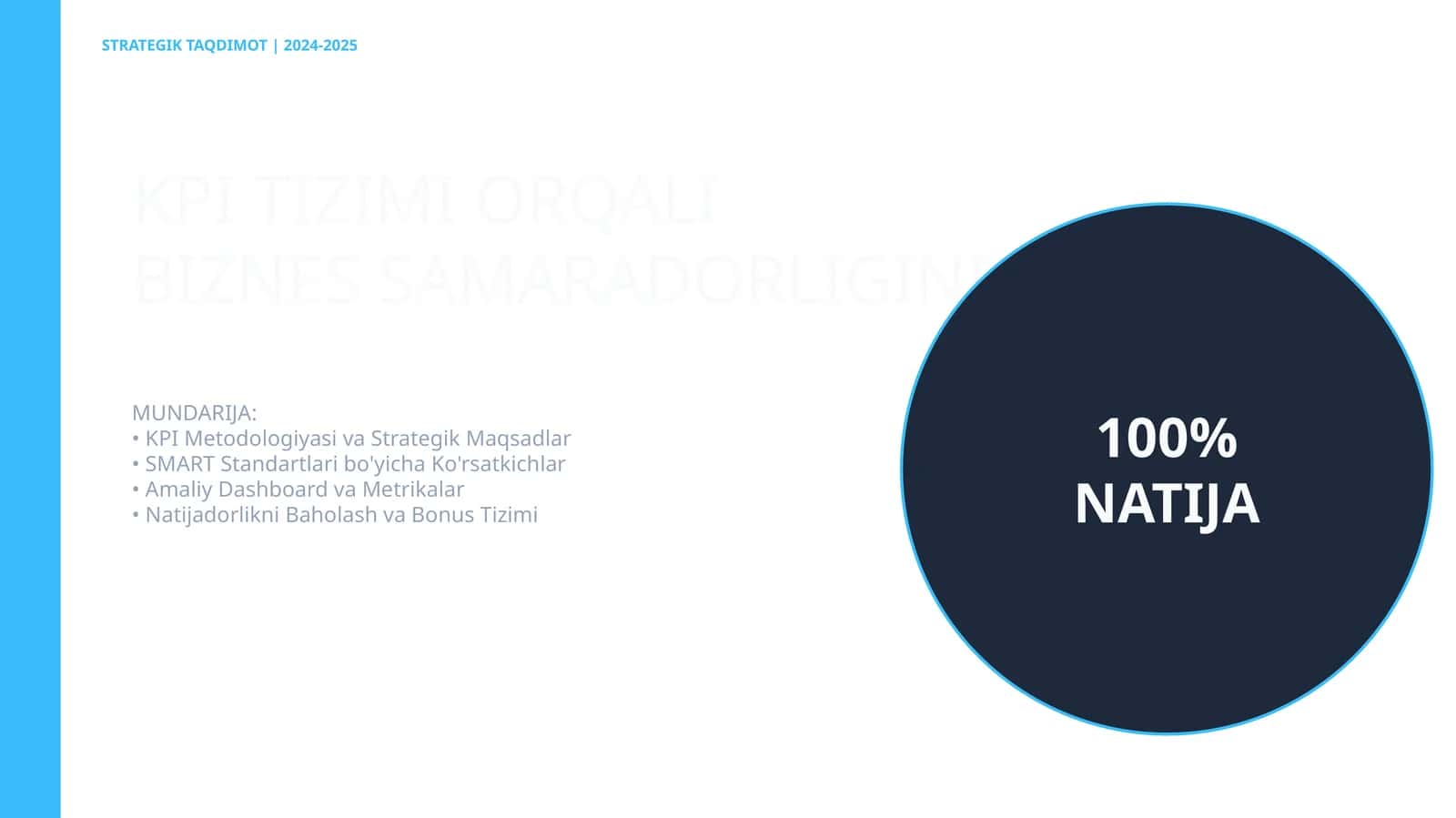 STRATEGIK TAQDIMOT | 2024-2025
