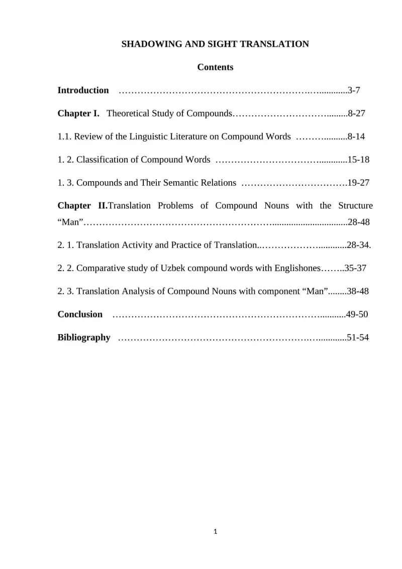 SHADOWING AND SIGHT TRANSLATION