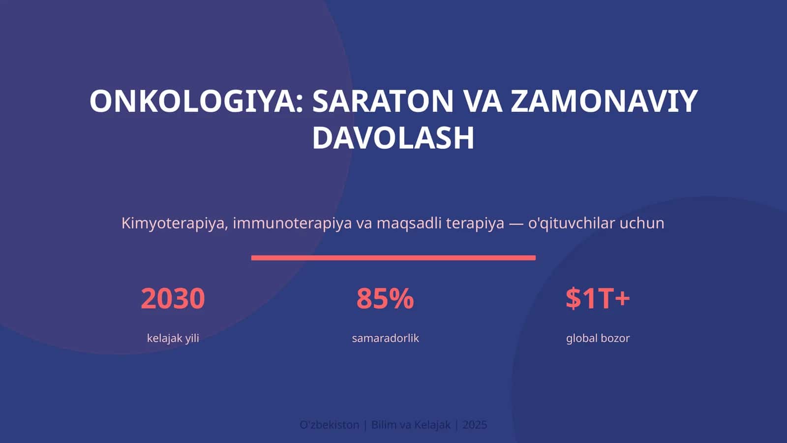 Onkologiya: saraton va zamonaviy davolash