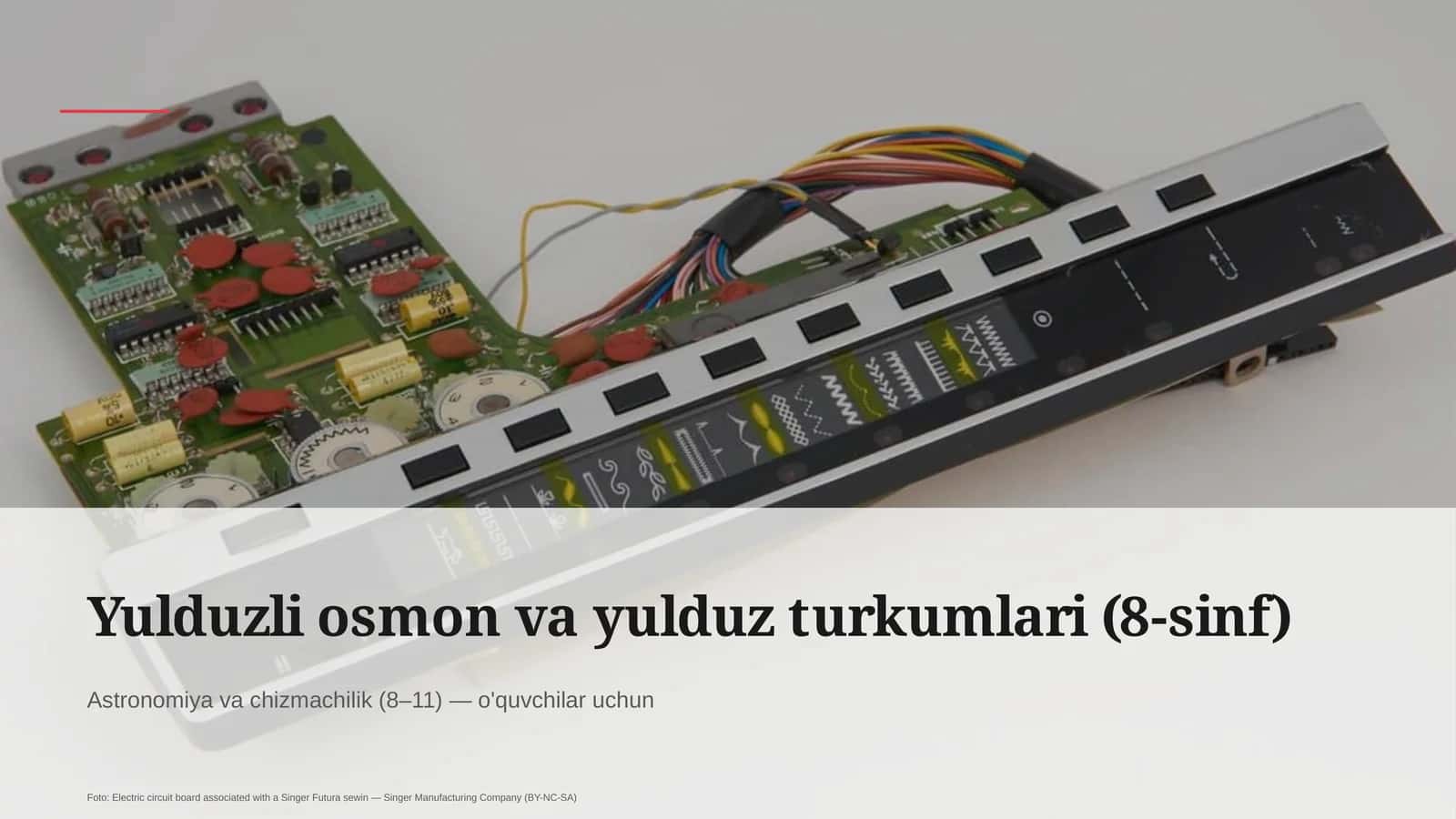 Yulduzli osmon va yulduz turkumlari (8-sinf)