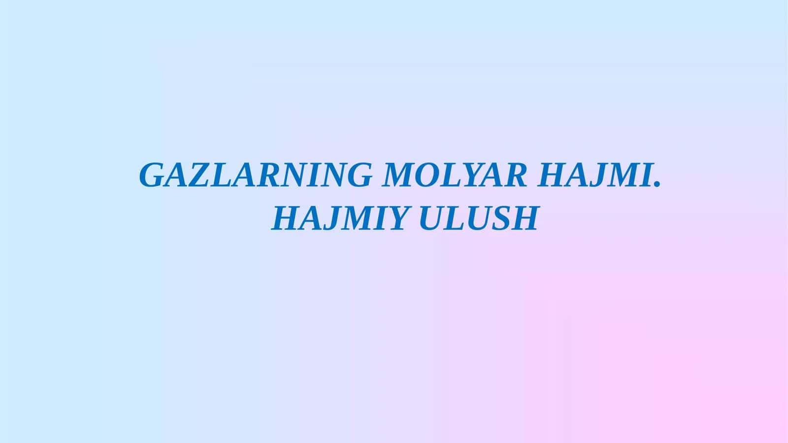 HAJMIY ULUSH