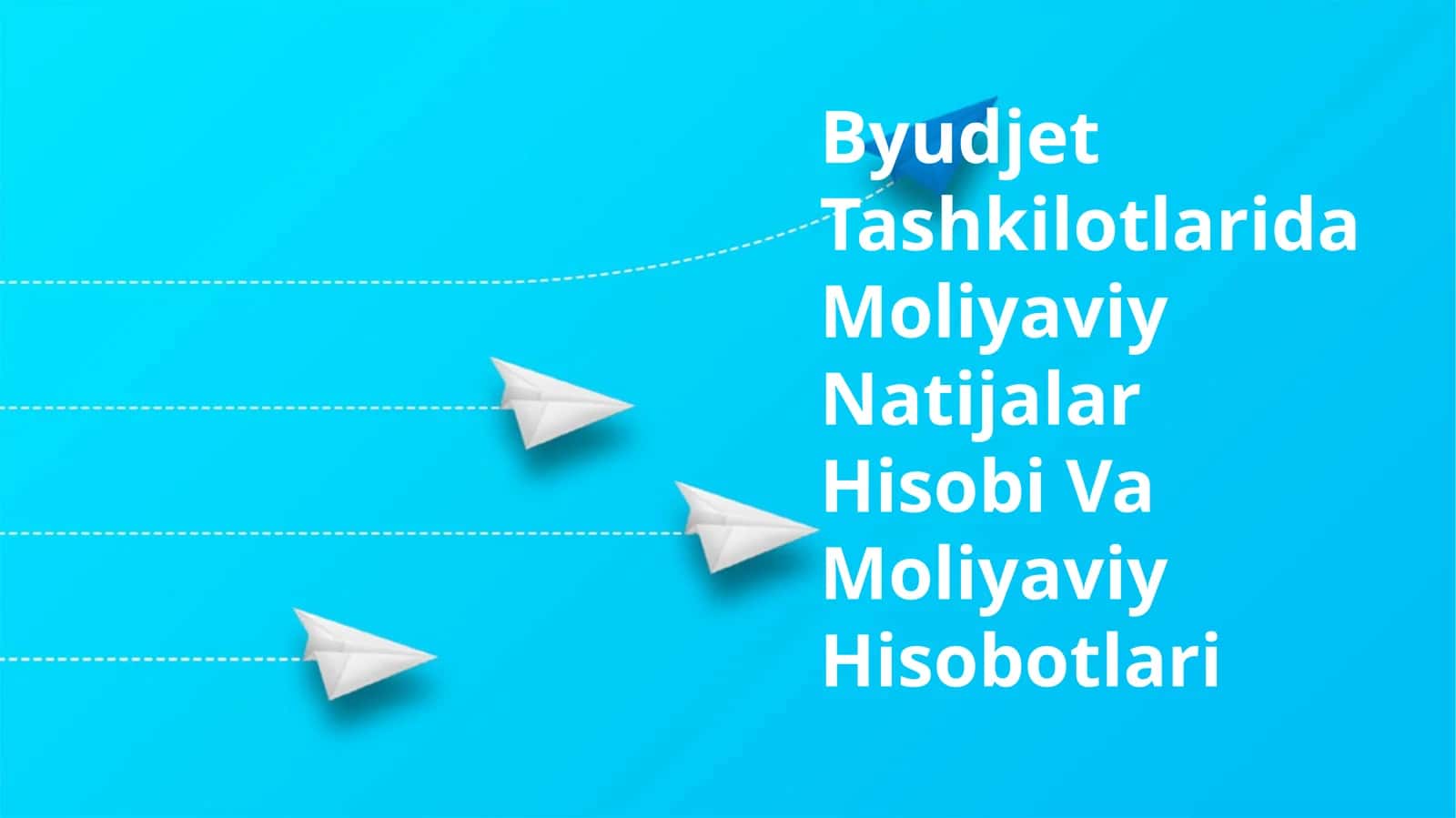 Byudjet Tashkilotlarida Moliyaviy Natijalar Hisobi Va Moliyaviy Hisobotlari