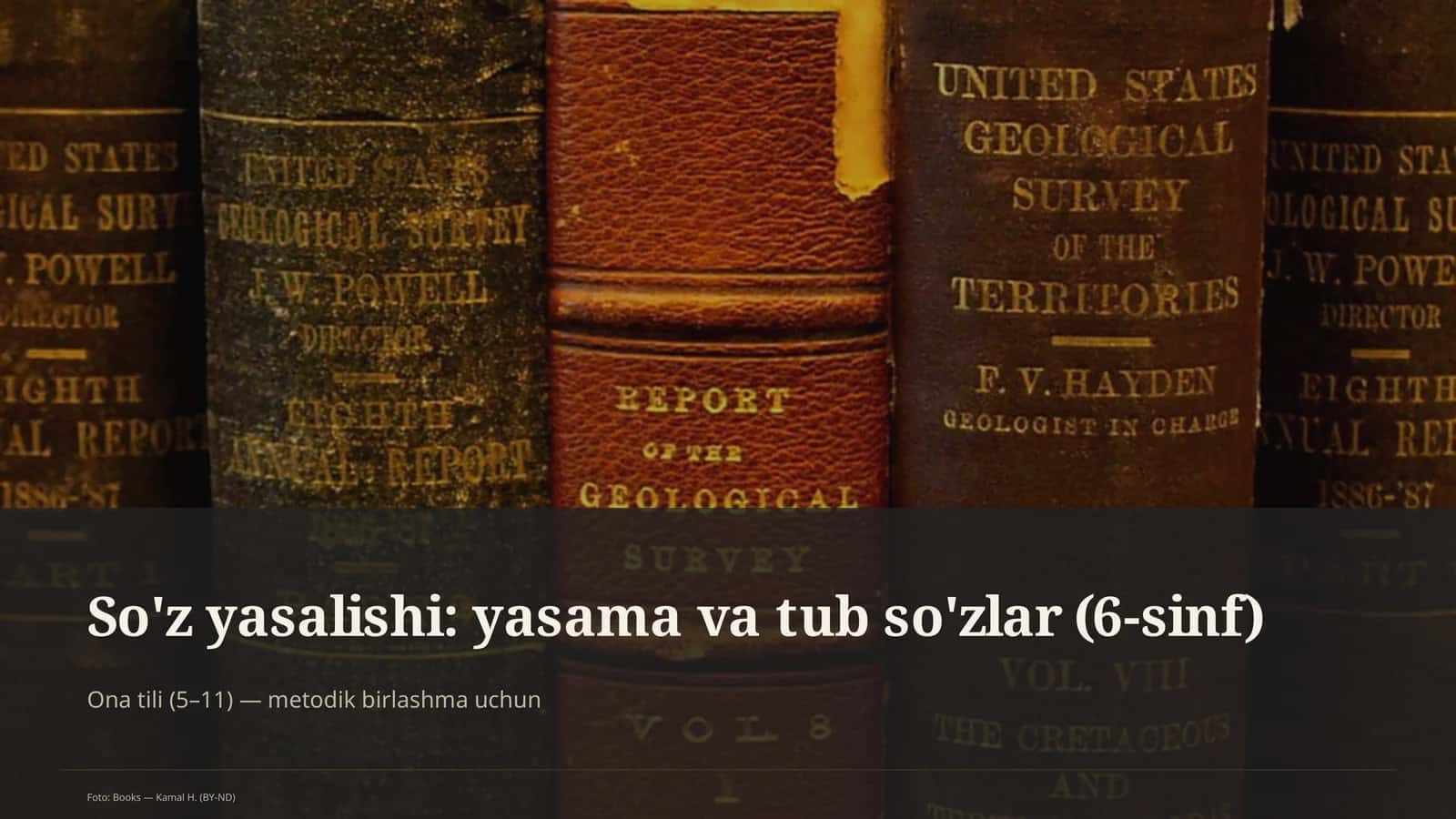 So'z yasalishi: yasama va tub so'zlar (6-sinf)