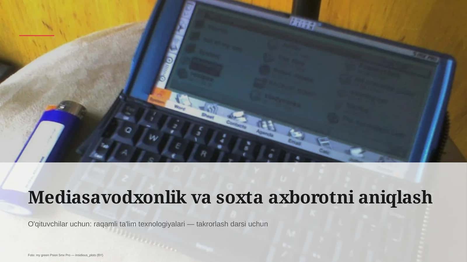 Mediasavodxonlik va soxta axborotni aniqlash