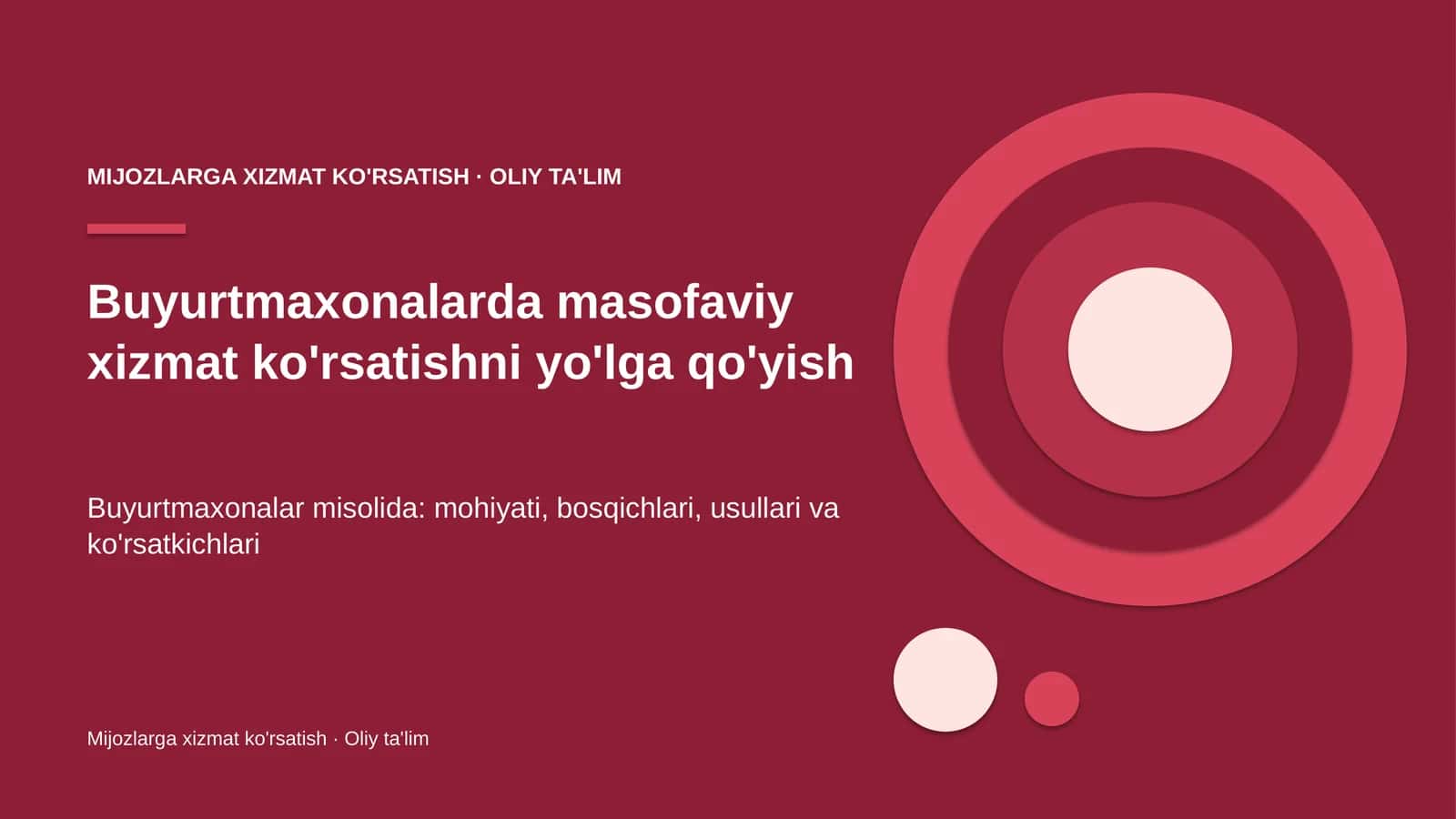 buyurtmaxonalarda masofaviy xizmat ko'rsatishni yo'lga qo'yish 1191