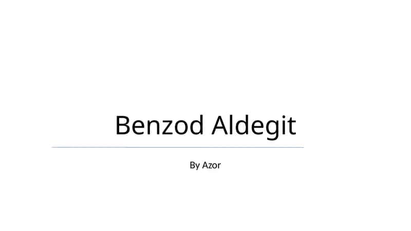 Benzod Aldegit