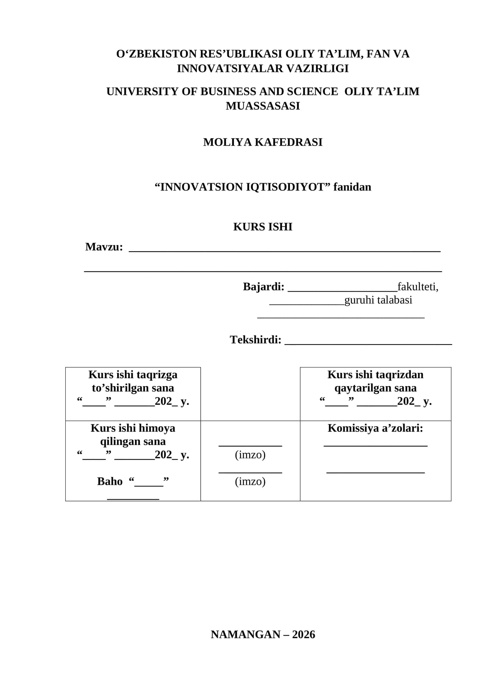 Innovatsion faoliyatda risklarni boshqarish usullari
