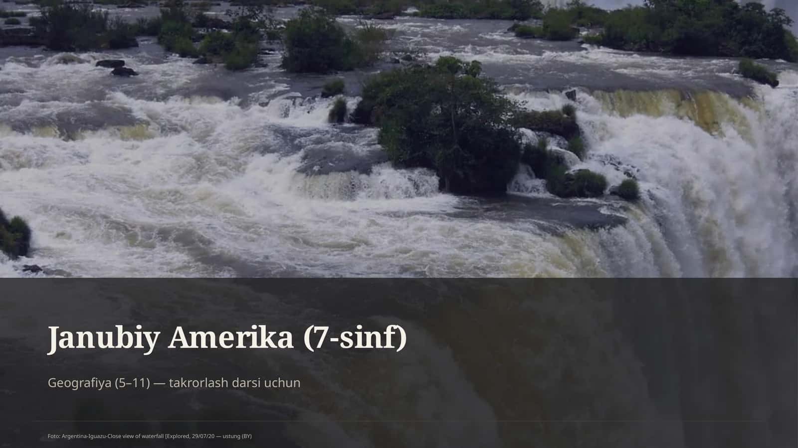 Janubiy Amerika (7-sinf)
