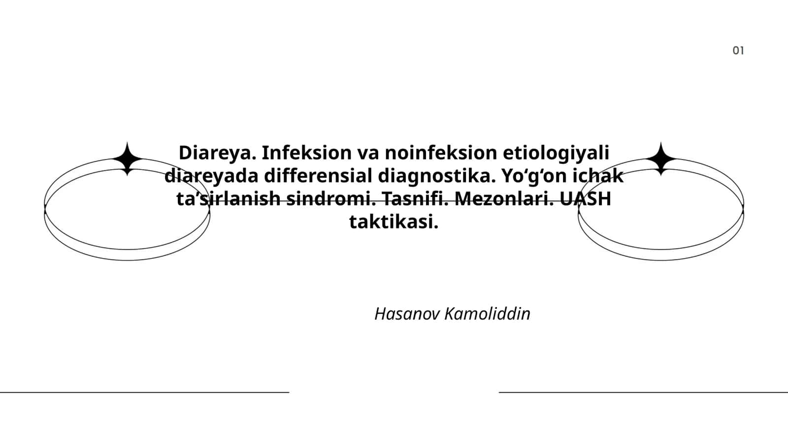 Diareya. Infeksion va noinfeksion etiologiyali diareyada differensial diagnostika