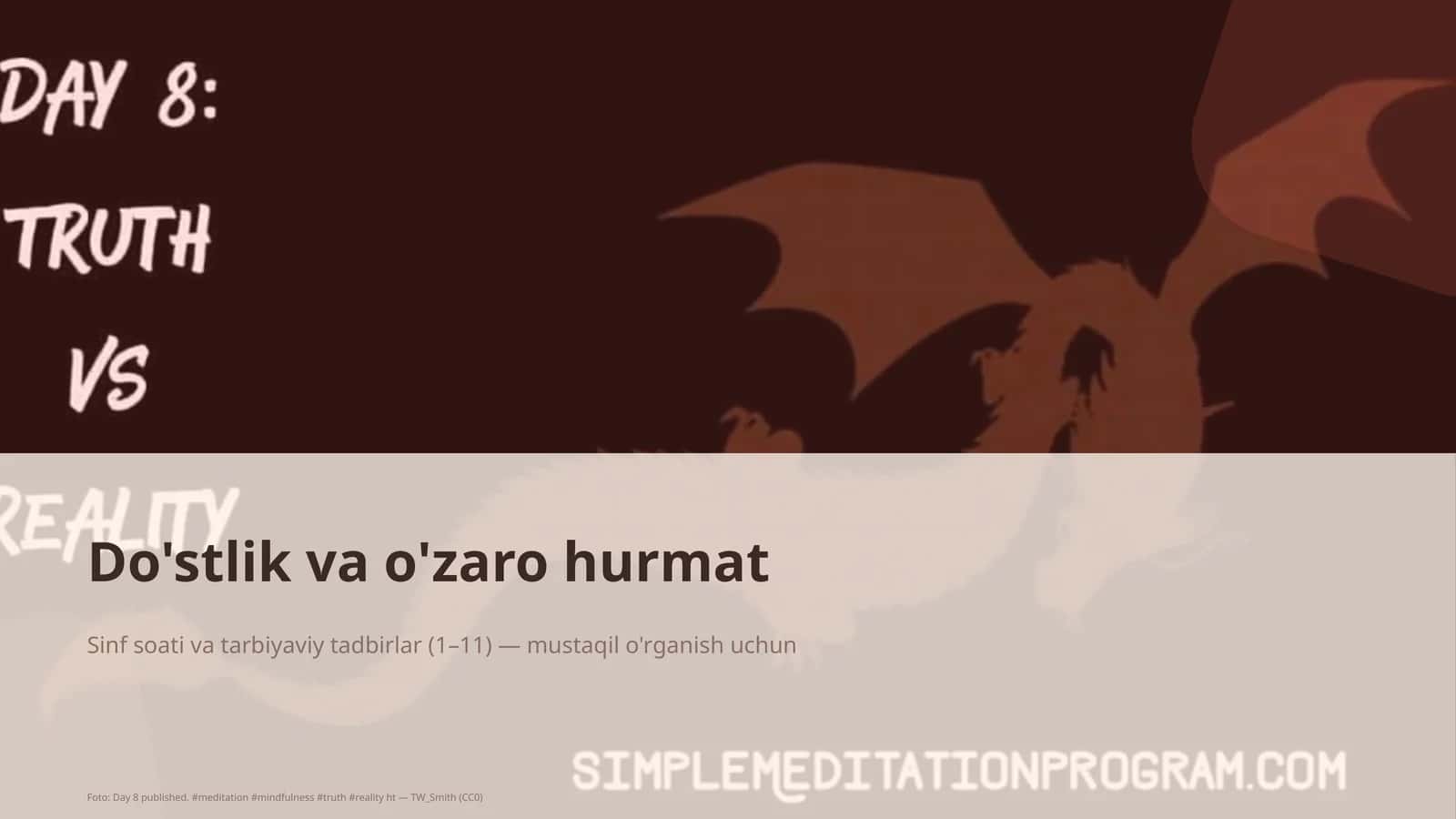 Sinf soati va tarbiyaviy tadbirlar