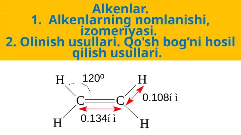 Alkenlar.