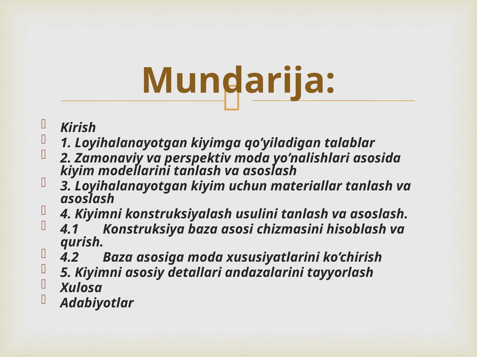 Tikuvchilik sanoatida ishlab-chiqarish salohiyati