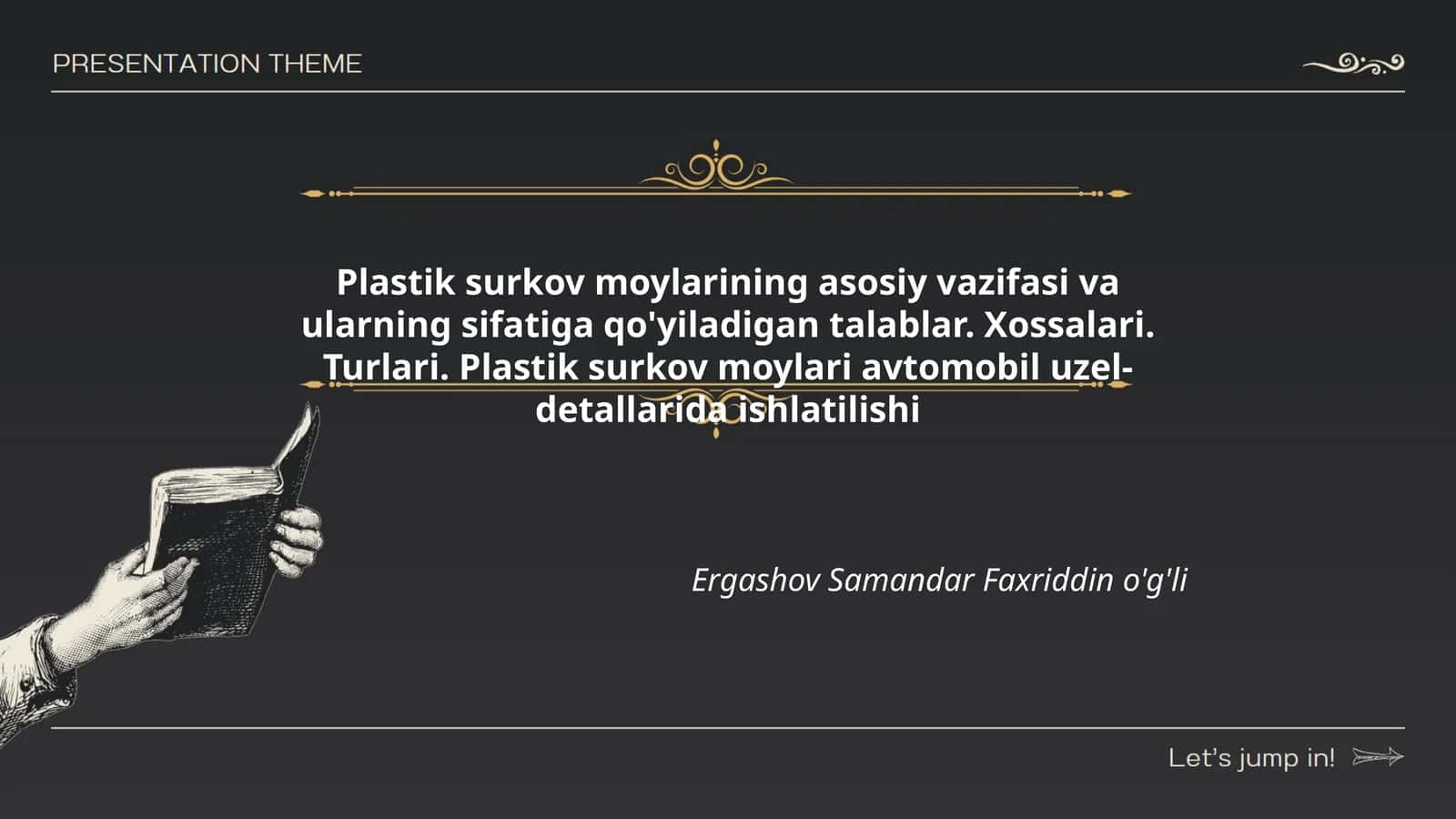 Plastik surkov moylari