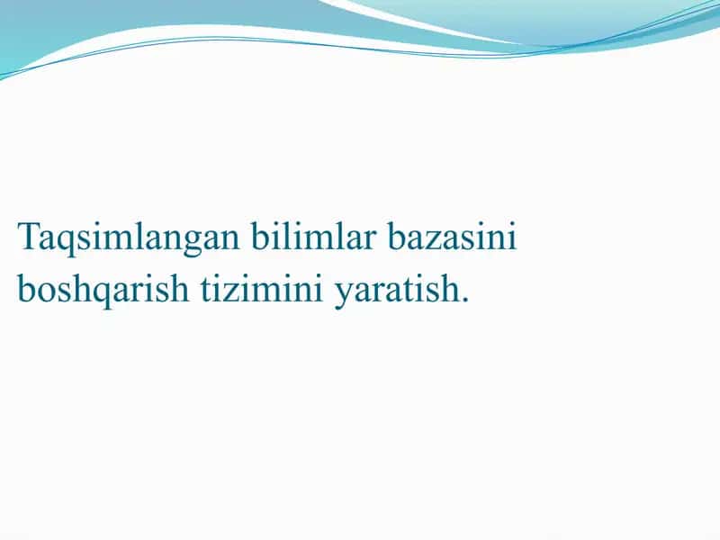 Taqsimlangan ma’lumotlar bazasi