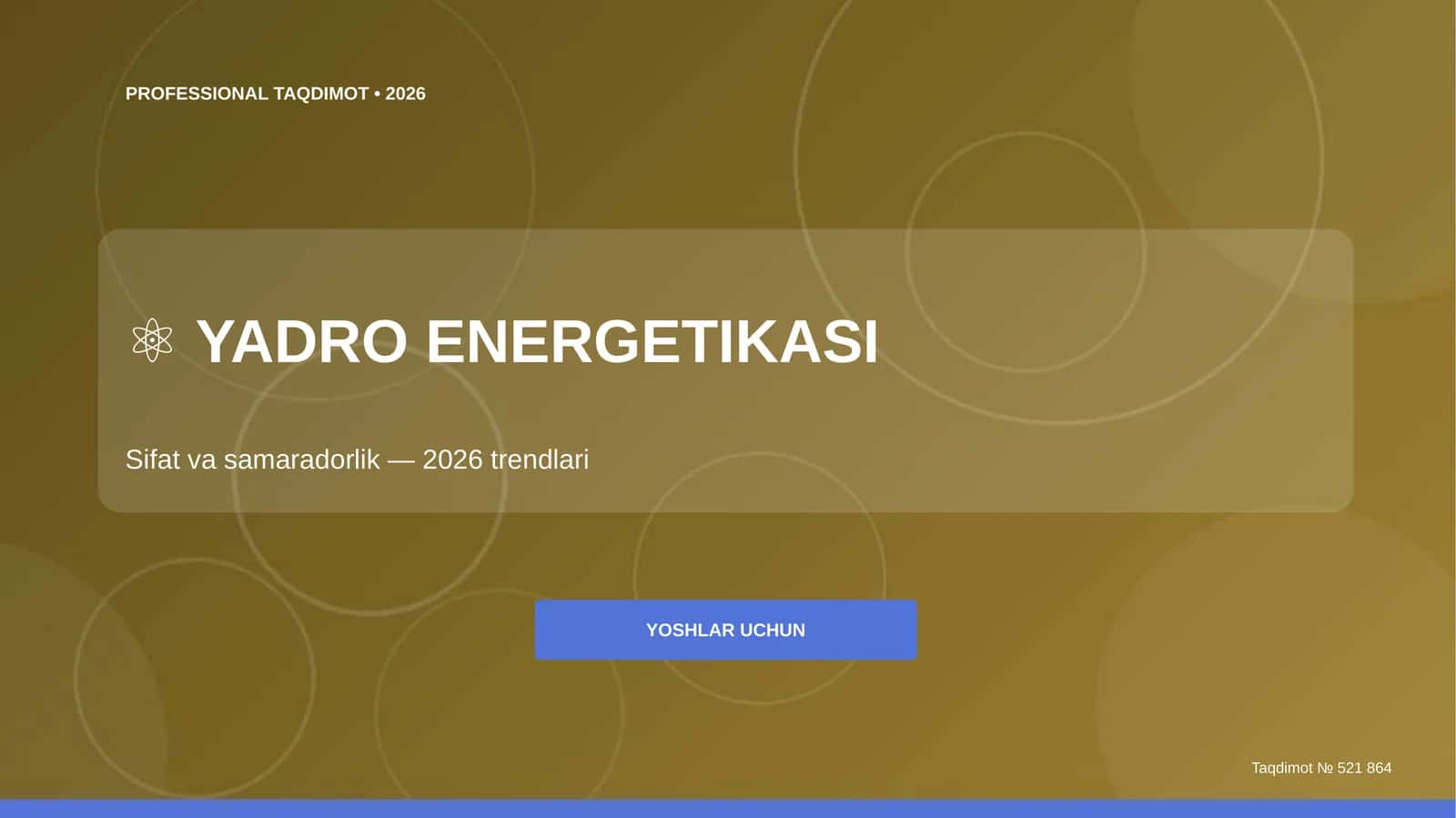 Yadro energetikasi: sifat va samaradorlik (2026 trendlari)
