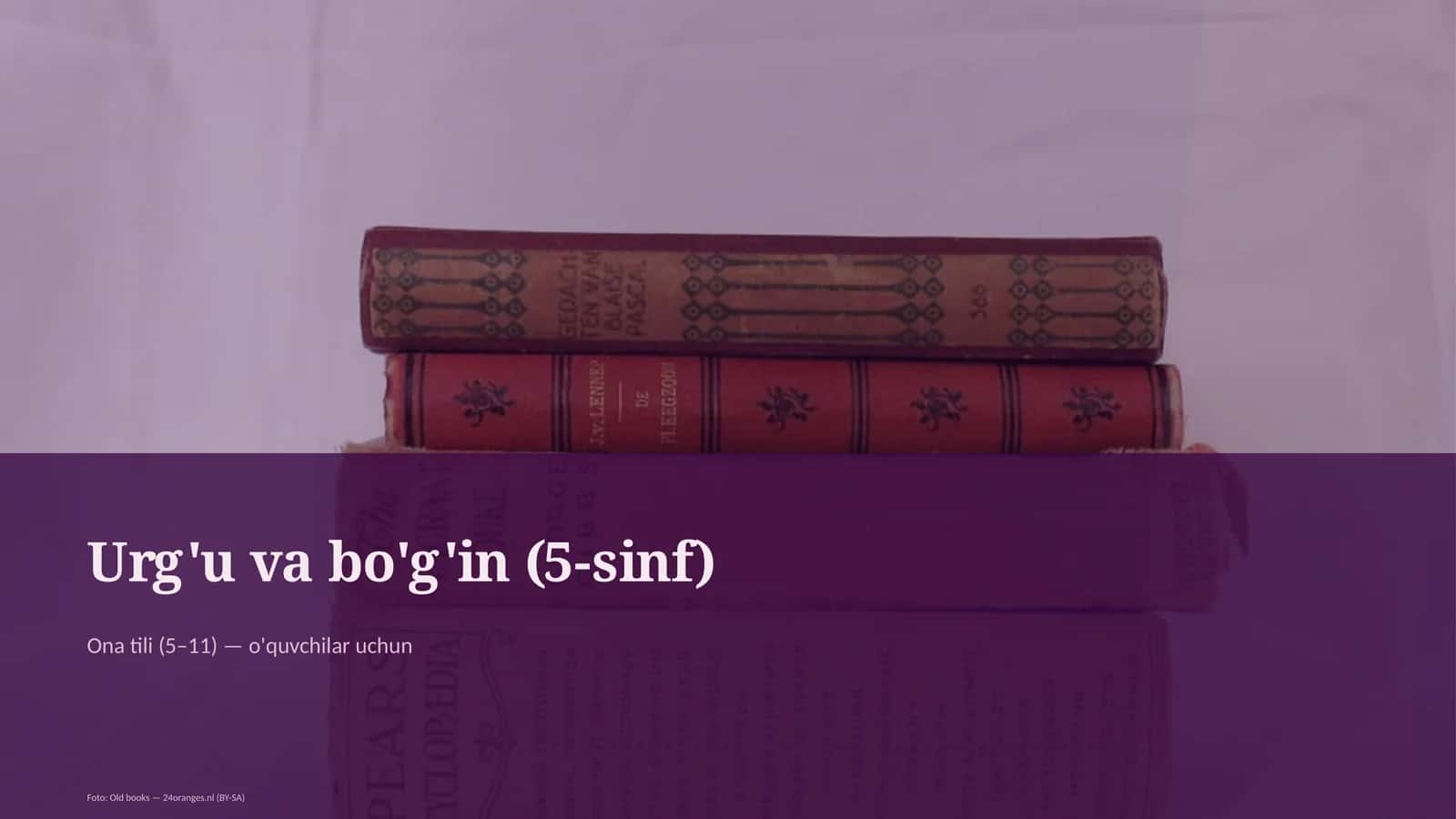 Urg'u va bo'g'in (5-sinf)