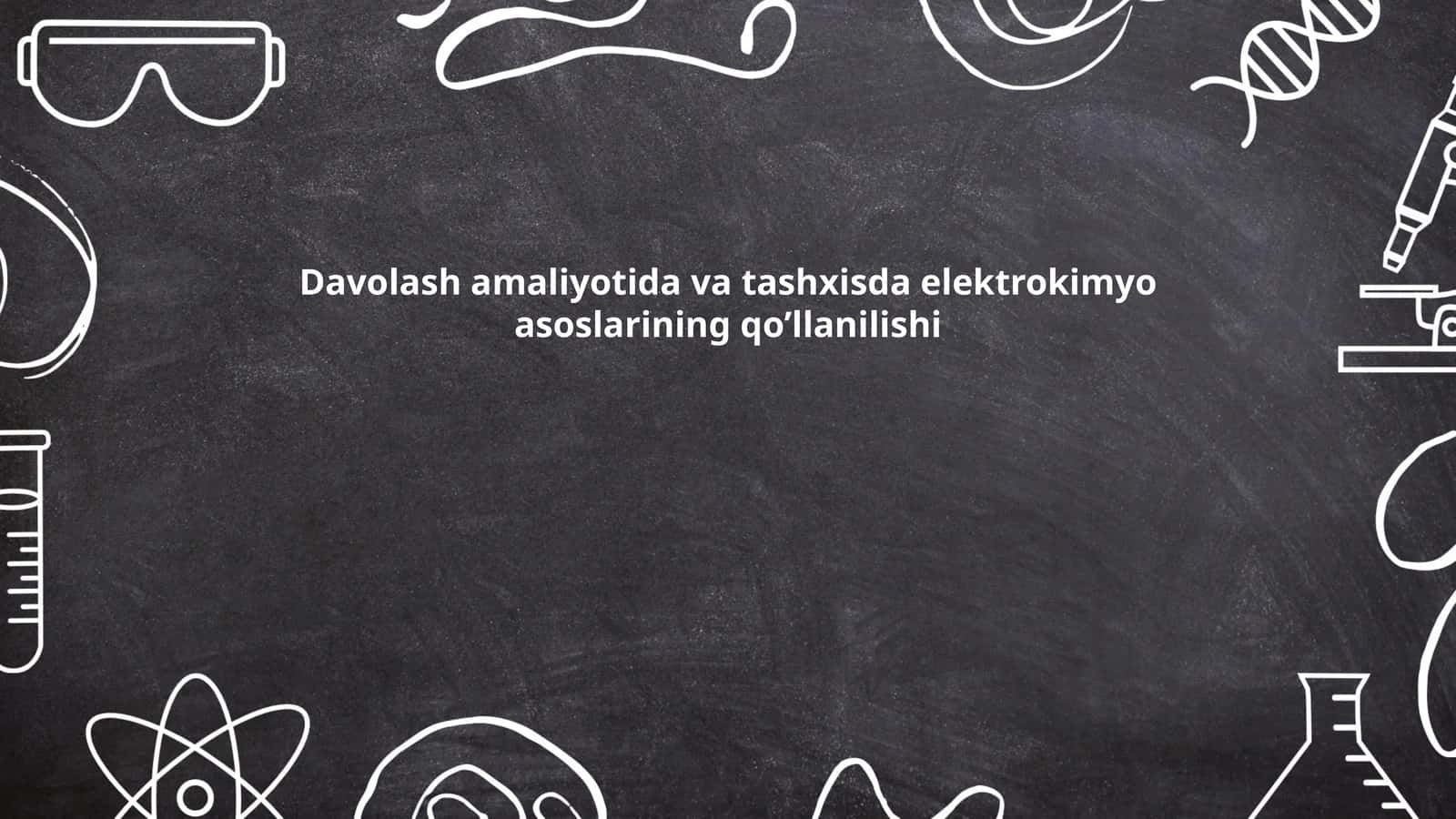 Elektrokimyo tibbiyotda