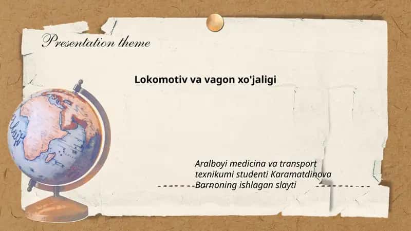 Lokomotiv va vagon xo'jaligi