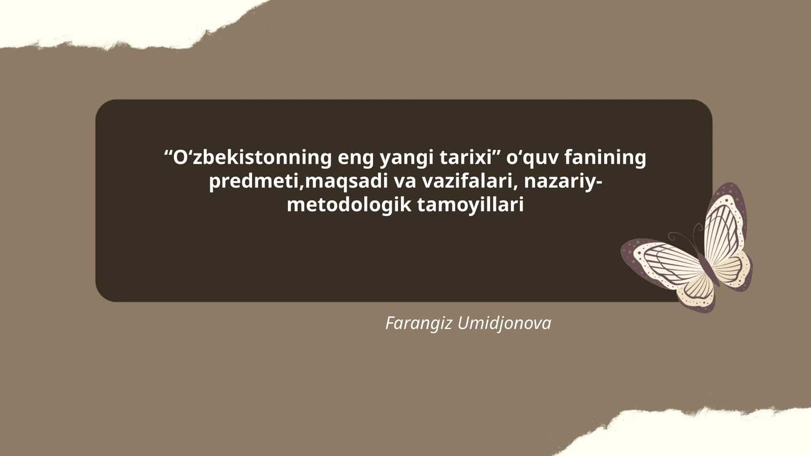 Oʻzbekistonning eng yangi tarixi