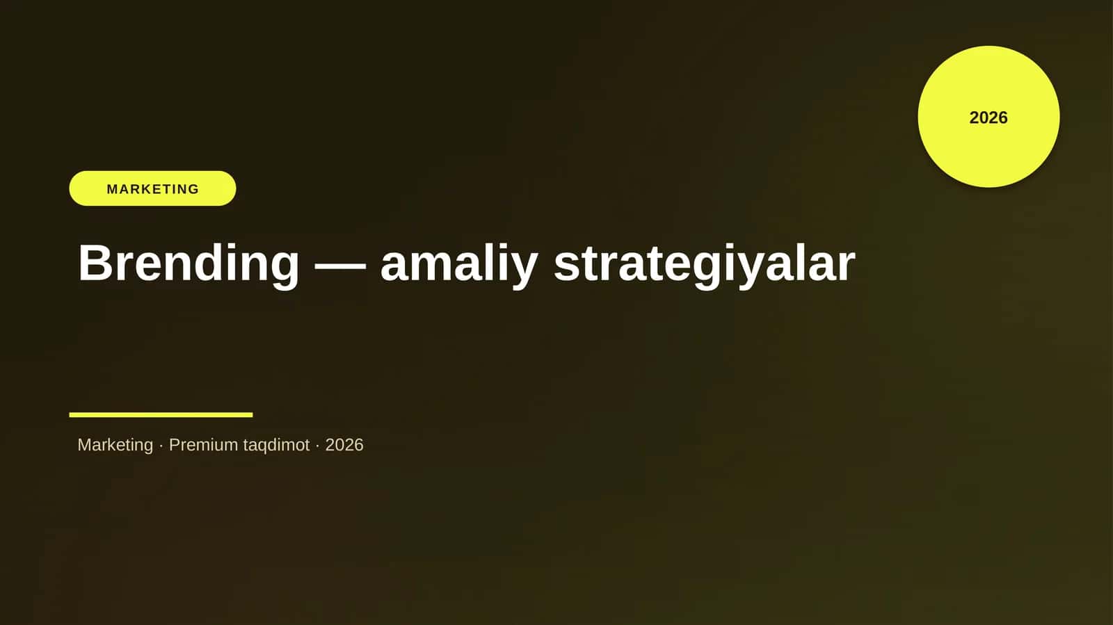 Brending — amaliy strategiyalar