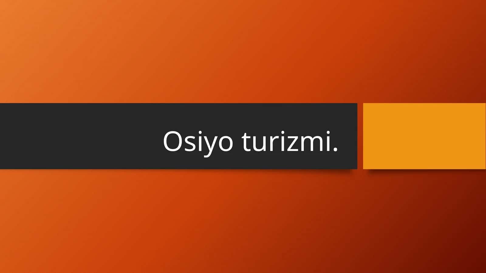 Osiyo turizmi