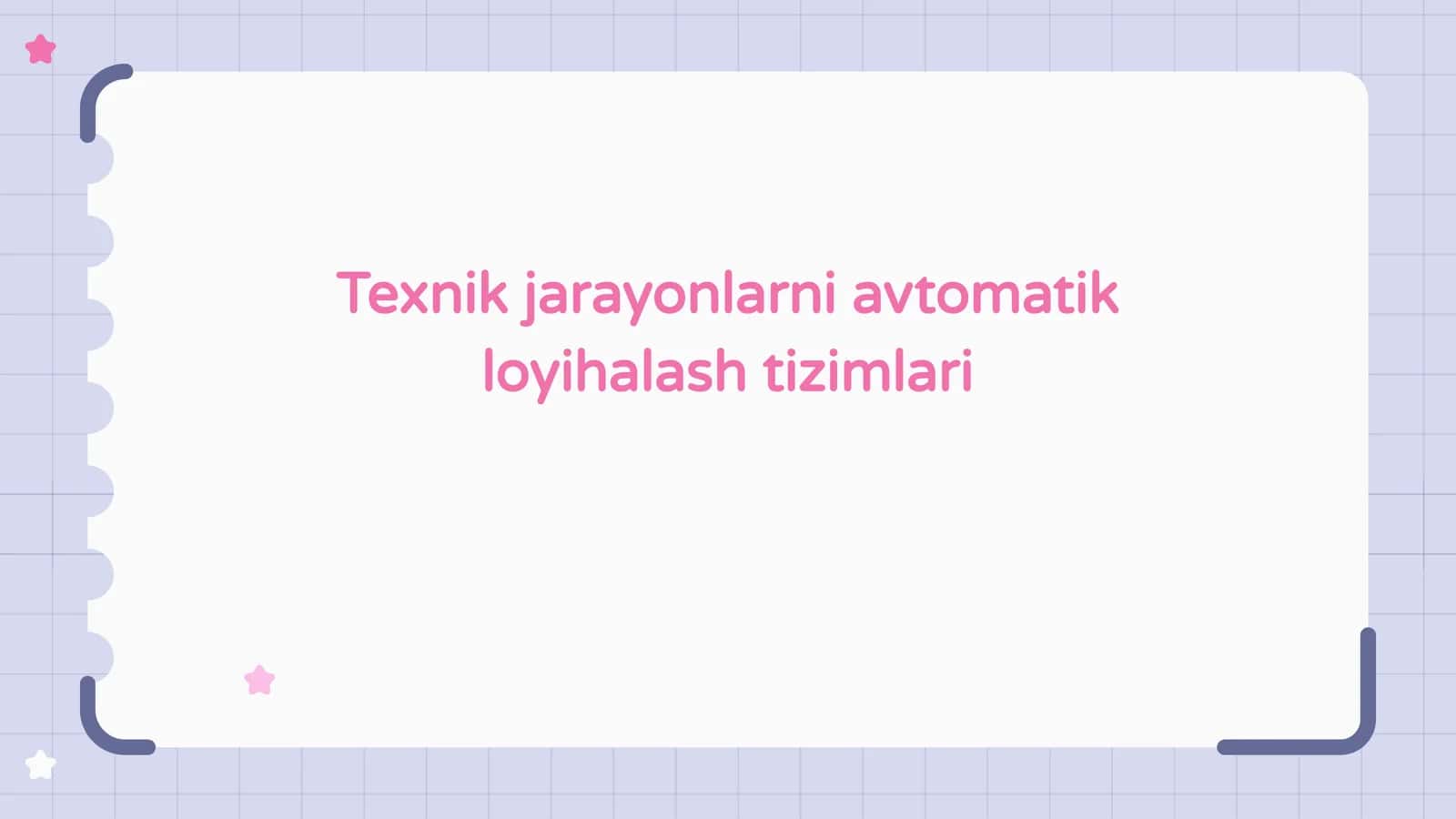 Avtomatik loyihalash tizimlari