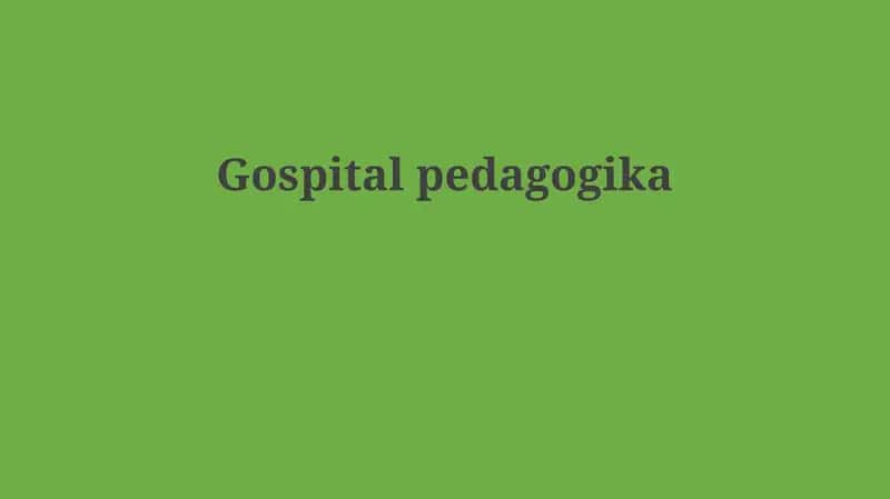 Kasalxona pedagogikasi