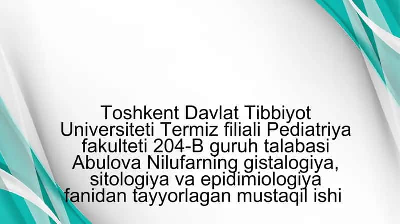 Teri regeneratsiyasi va transplantatsiyasi. Nazariy va klinik ahamiyati. Havo-qon to‘sig‘i tuzilishi, vazifalari va patalogiyasi.Atsinusning gistafiziologiyasi. O‘pkaning regeneratsiyasi va transplantatsiyasi.