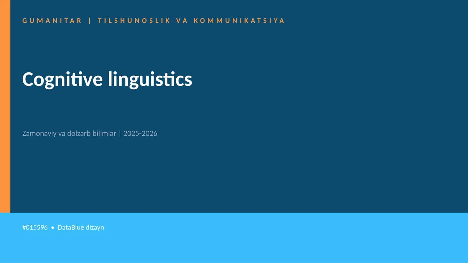 Cognitive linguistics