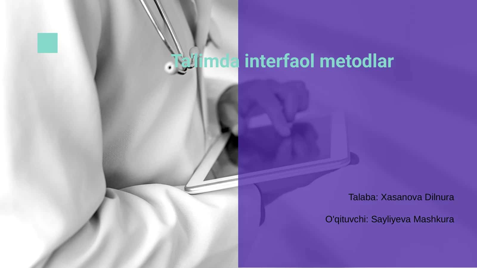 Ta'limda interfaol metodlar
