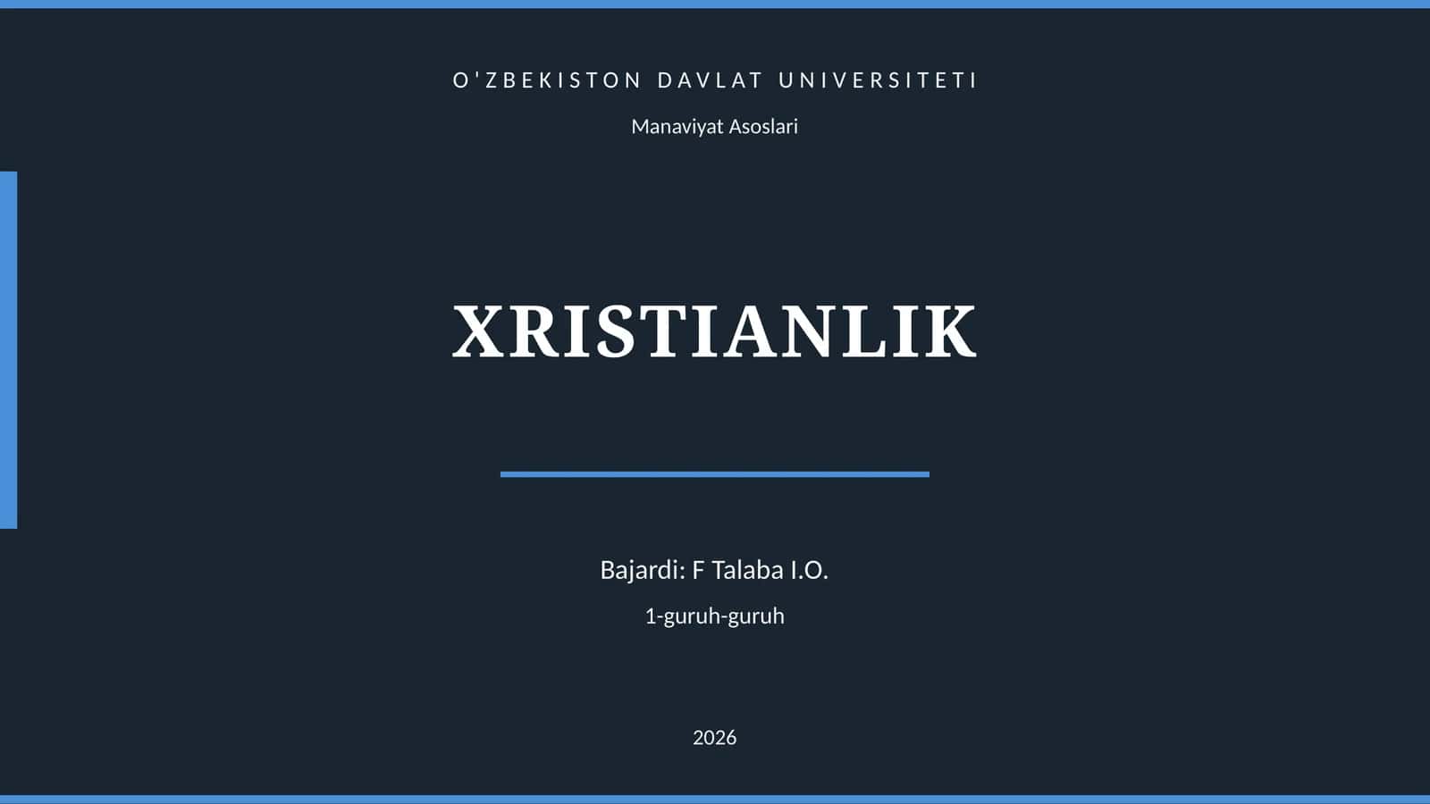 XRISTIANLIK