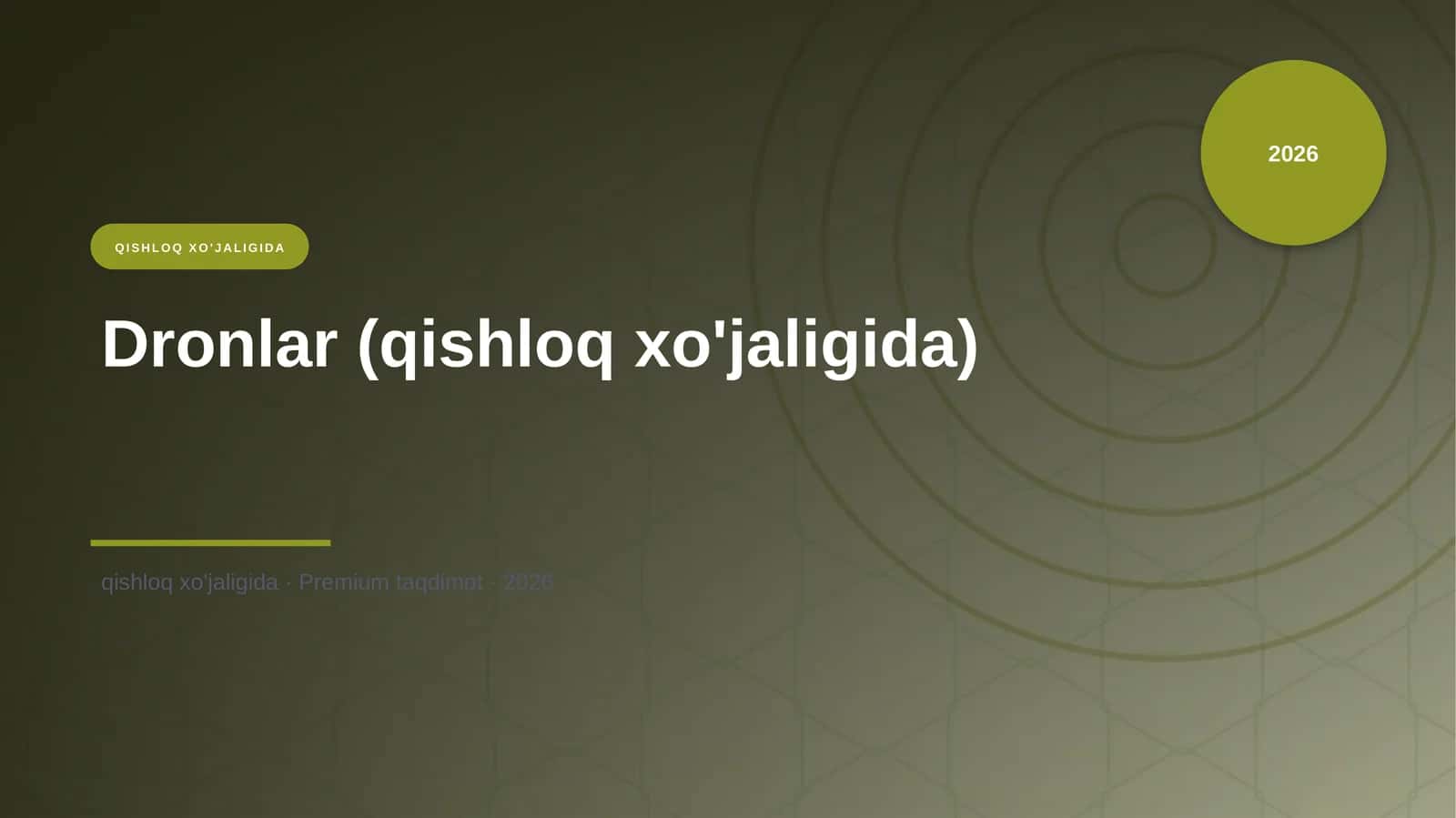 Dronlar (qishloq xo'jaligida)