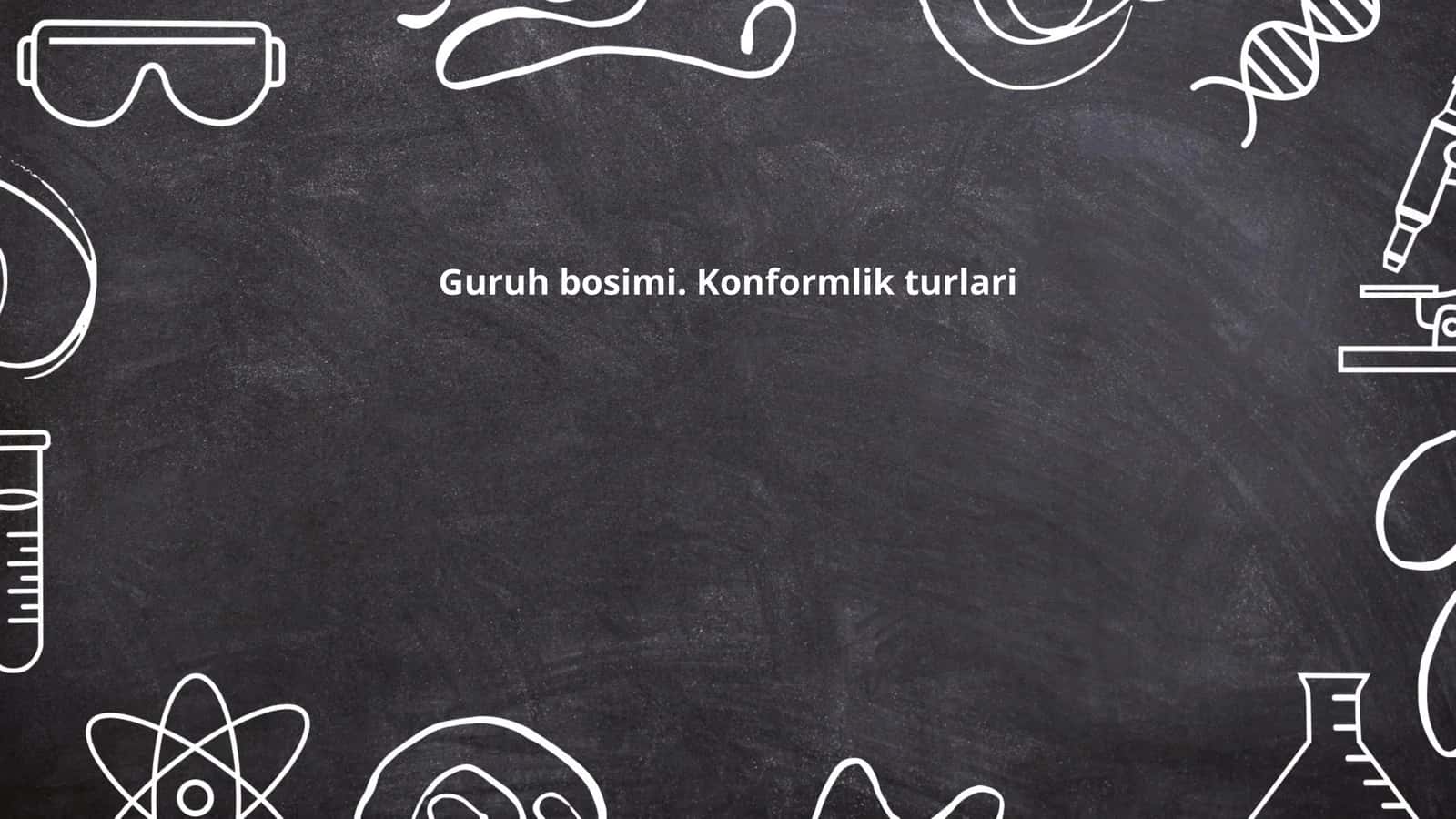 Guruh bosimi. Konformlik turlari