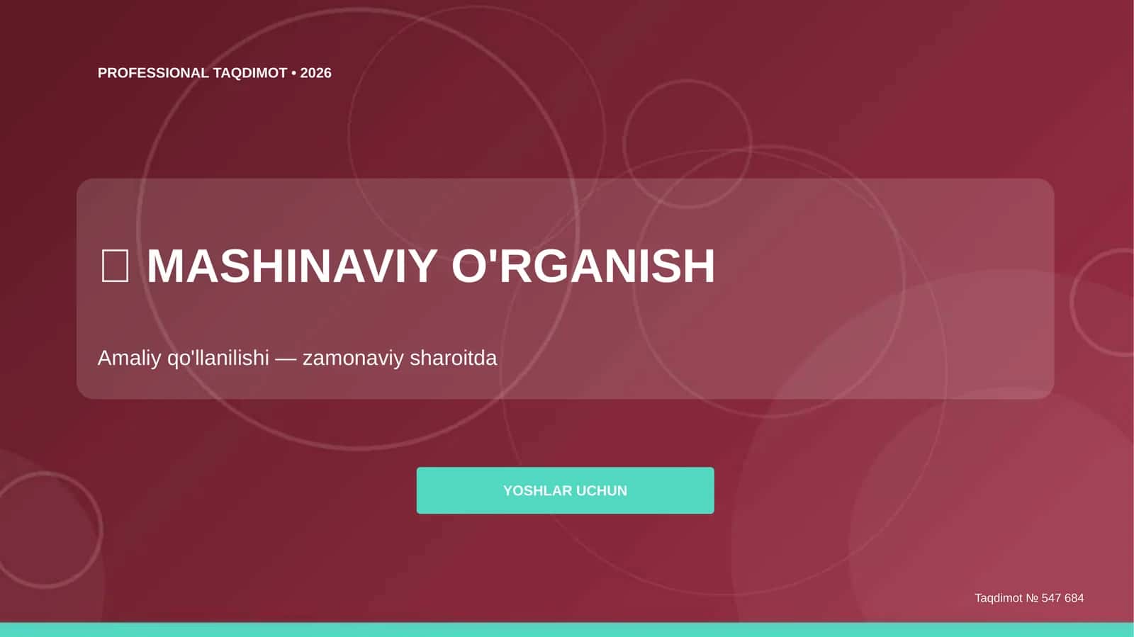 Mashinaviy o'rganish