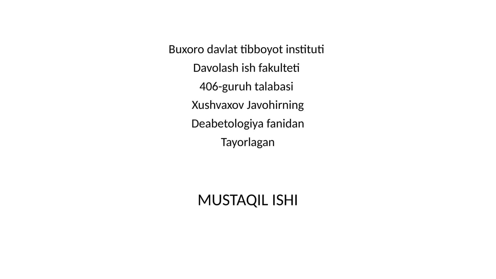 Metabolik sindrom