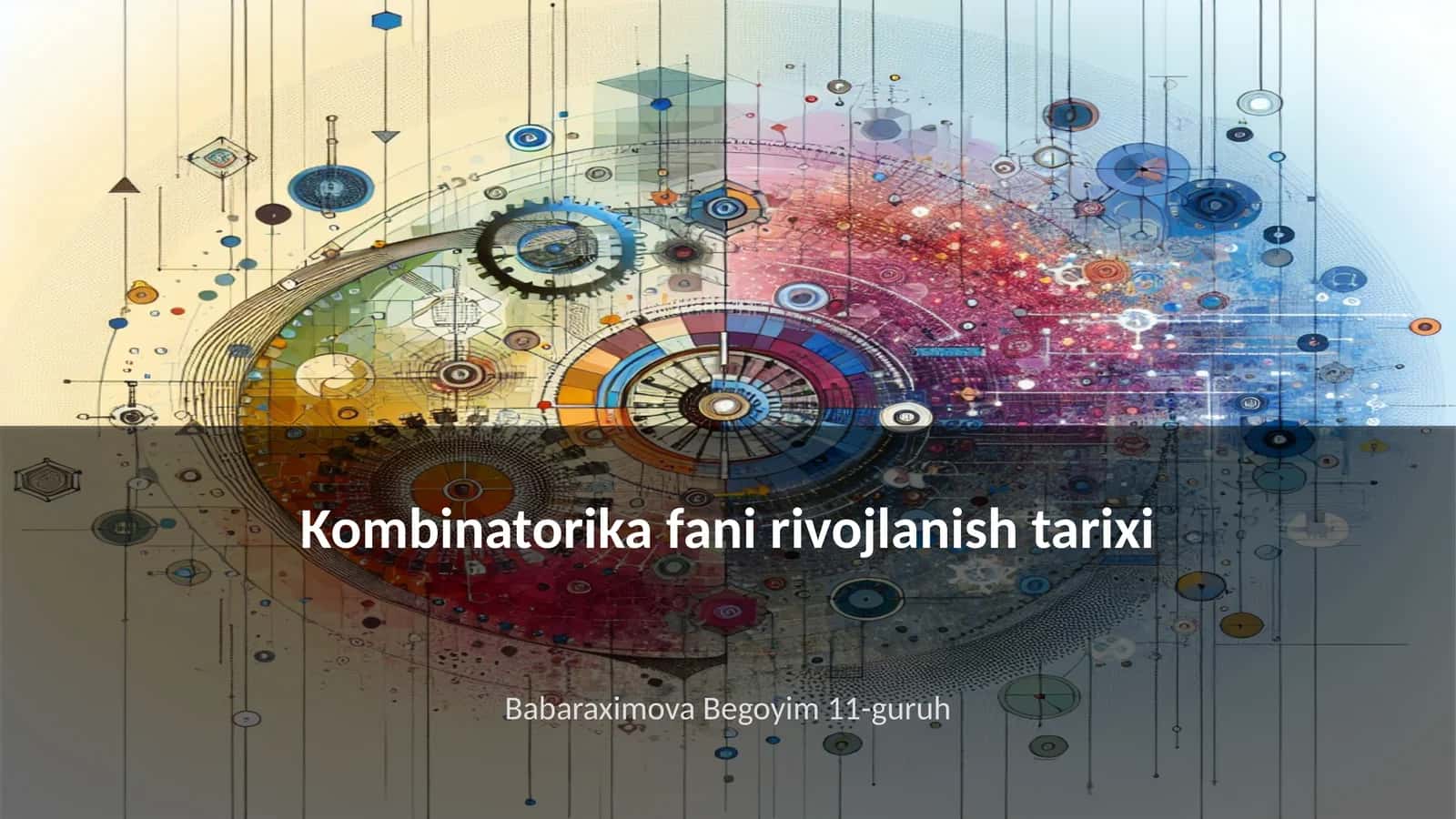 Kombinatorika fani rivojlanish tarixi