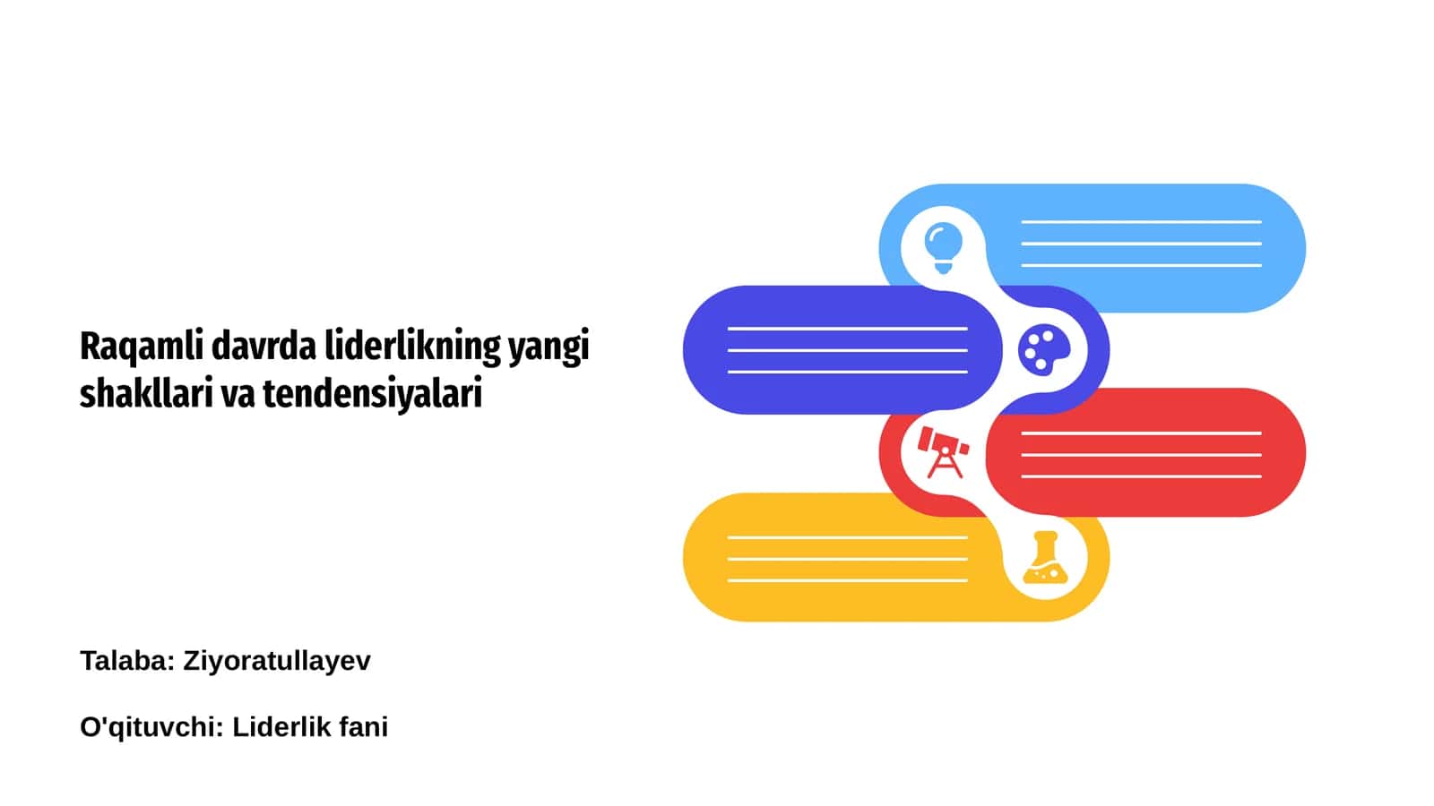 Raqamli davrda liderlikning yangi shakllari va tendensiyalari