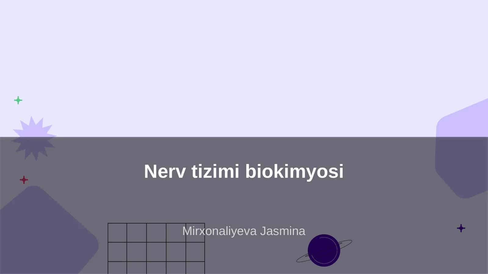 Nerv tizimi biokimyosi