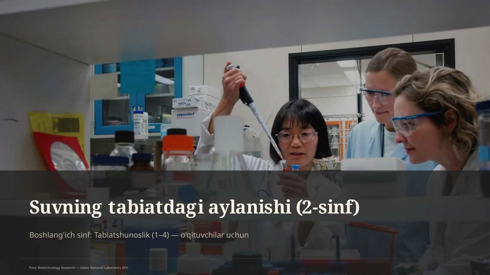 Suvning tabiatdagi aylanishi (2-sinf)